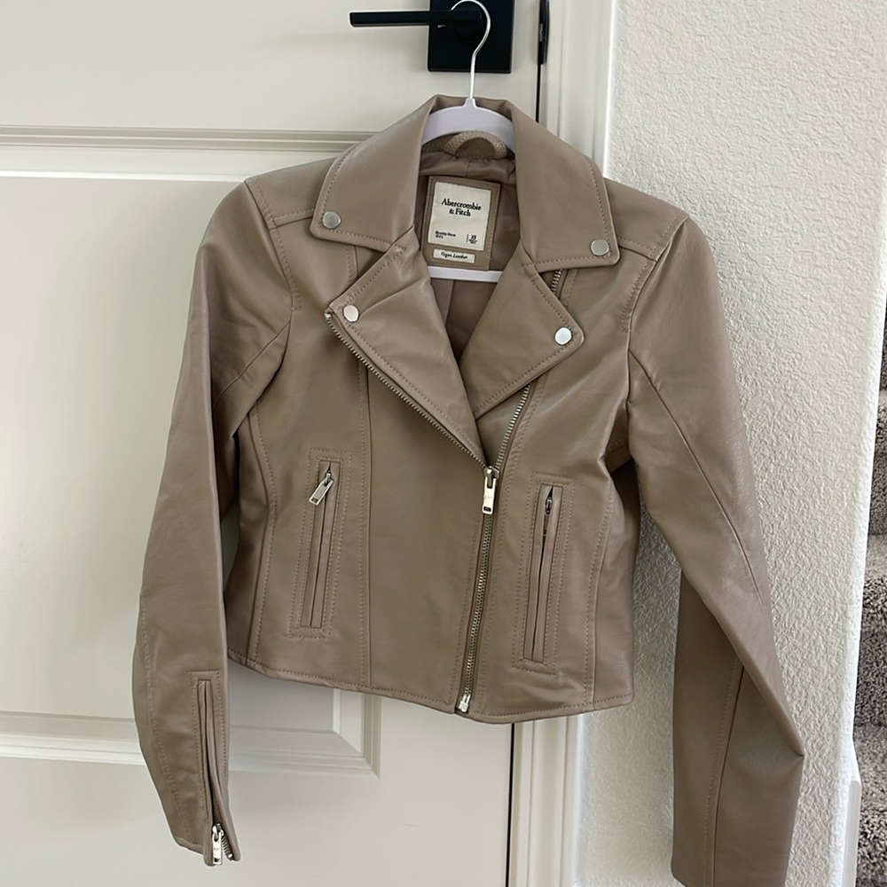 Abercrombie & Fitch Vegan Leather Jacket NWOT